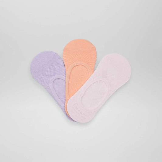 Lot de 3 socquettes Rose