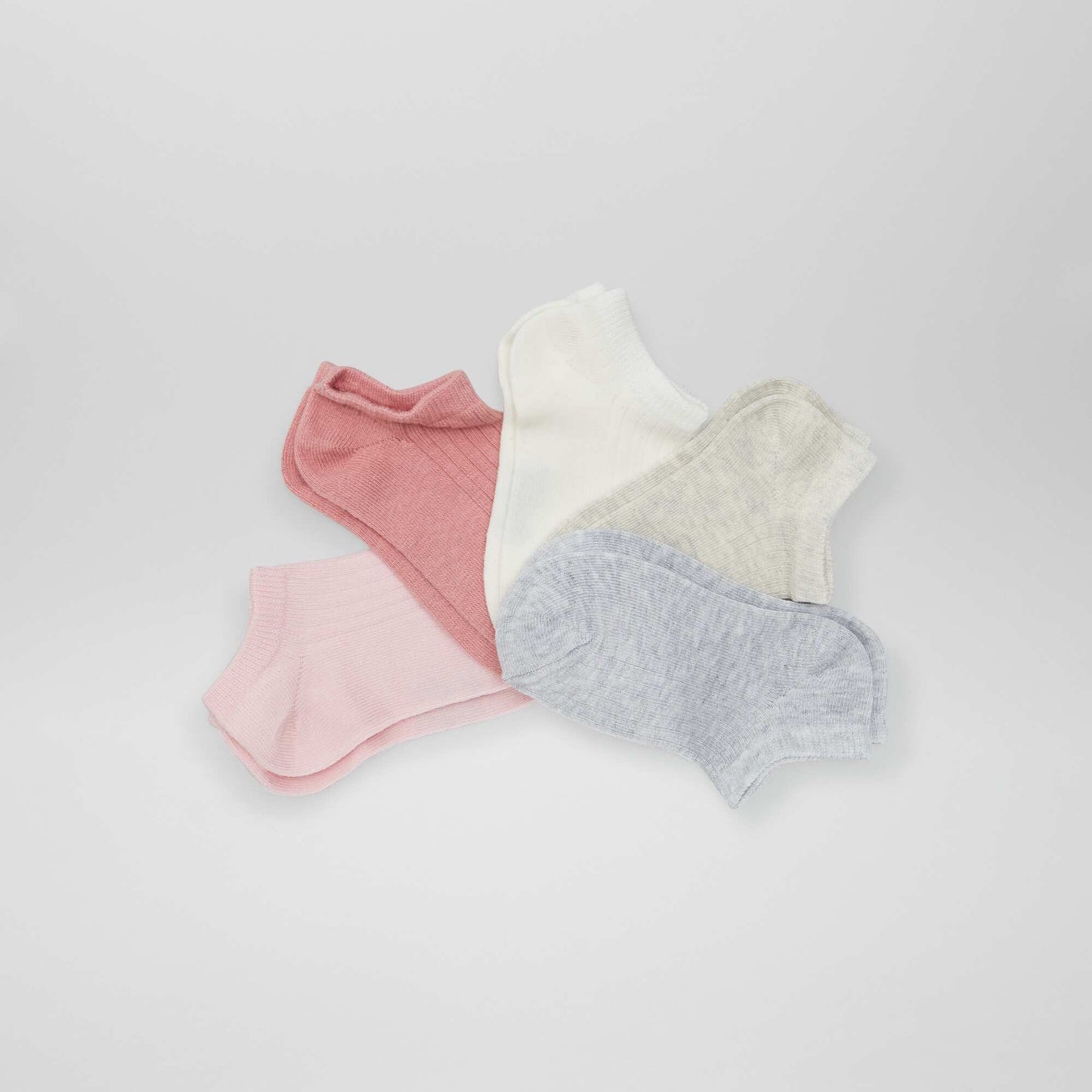 Lot de 5 paires de chaussettes Gris