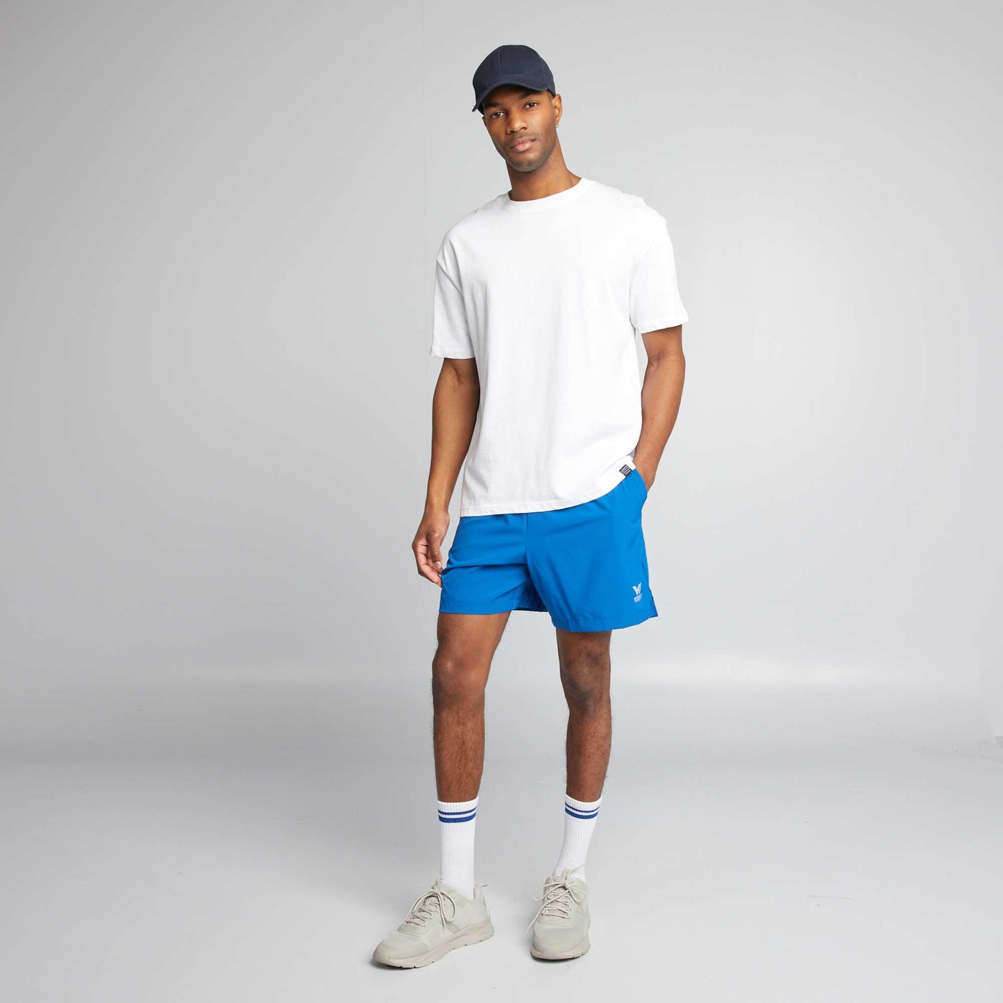 Short de sport léger Bleu