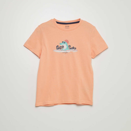 T-shirt en jersey  'surf' n Orange