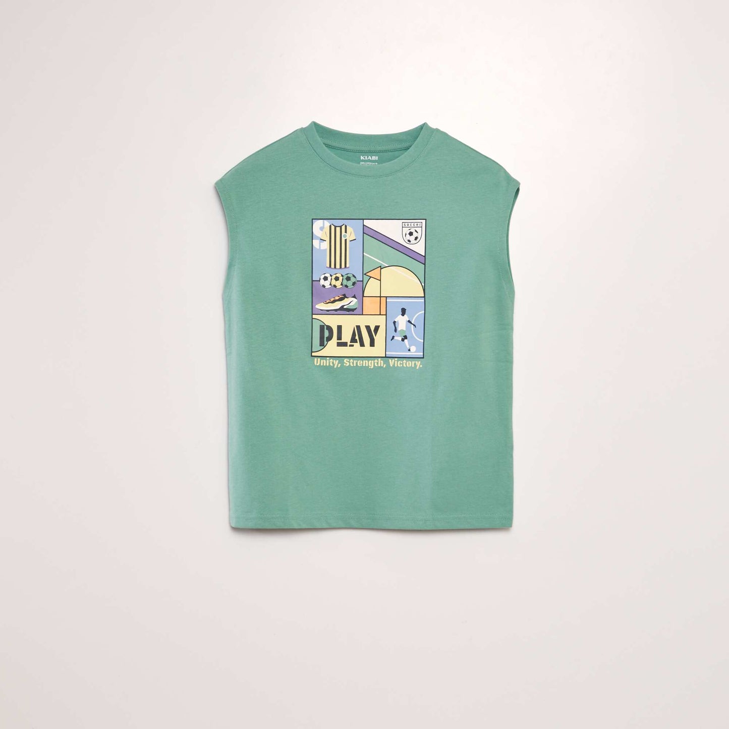 T-shirt sans manches Vert