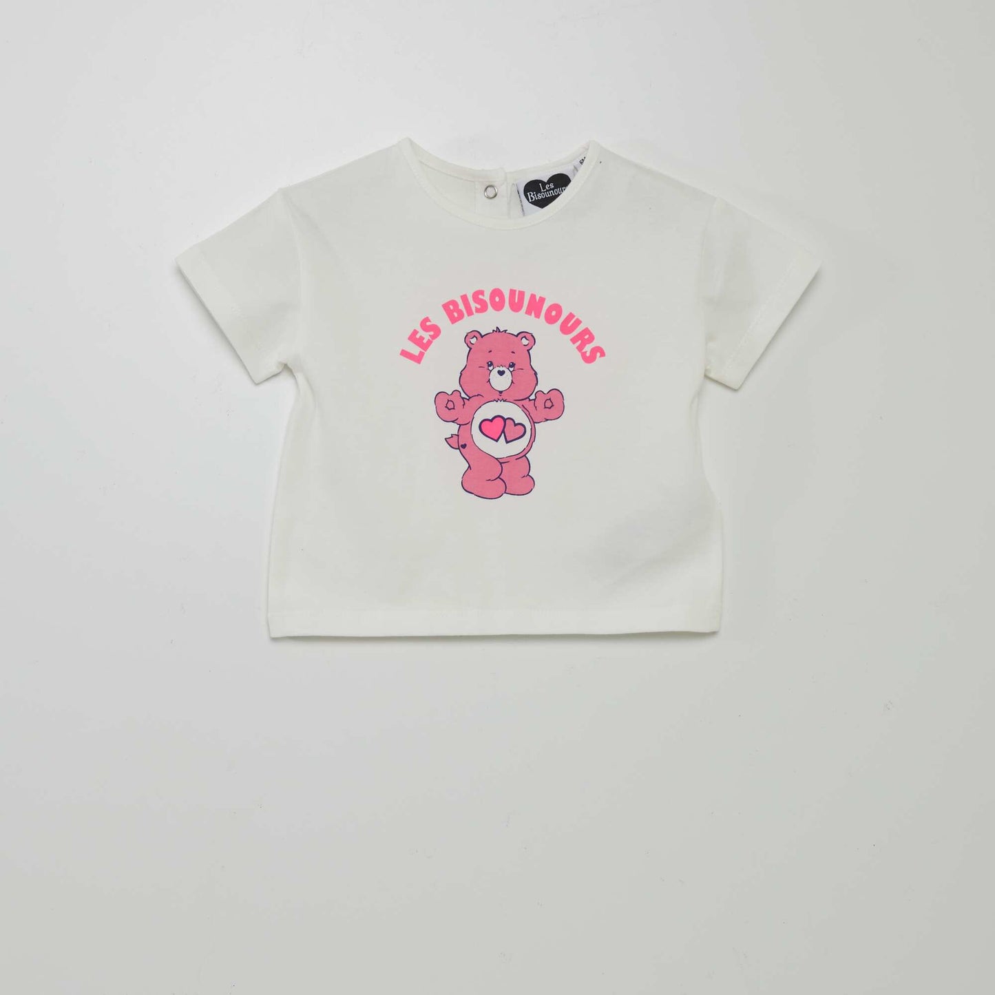T-shirt en jersey 'Bisounours' blanc