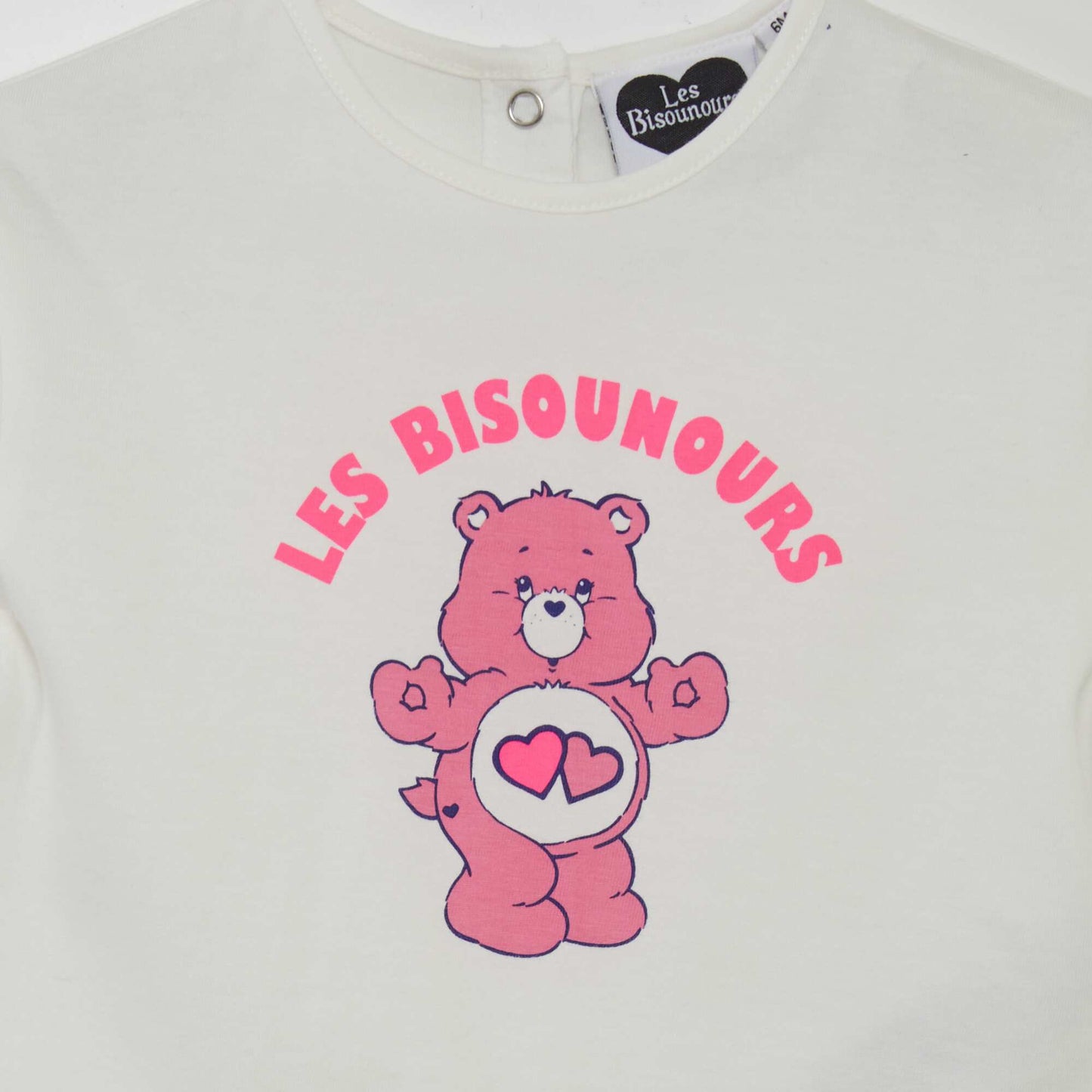 T-shirt en jersey 'Bisounours' blanc