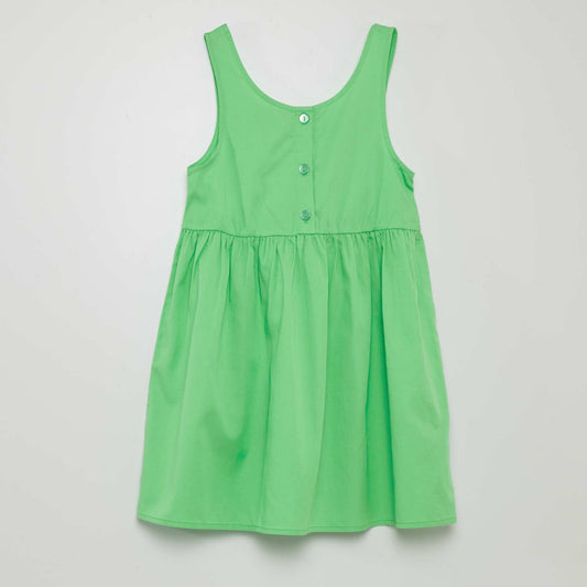 Robe sans manches à ouverture au dos Vert