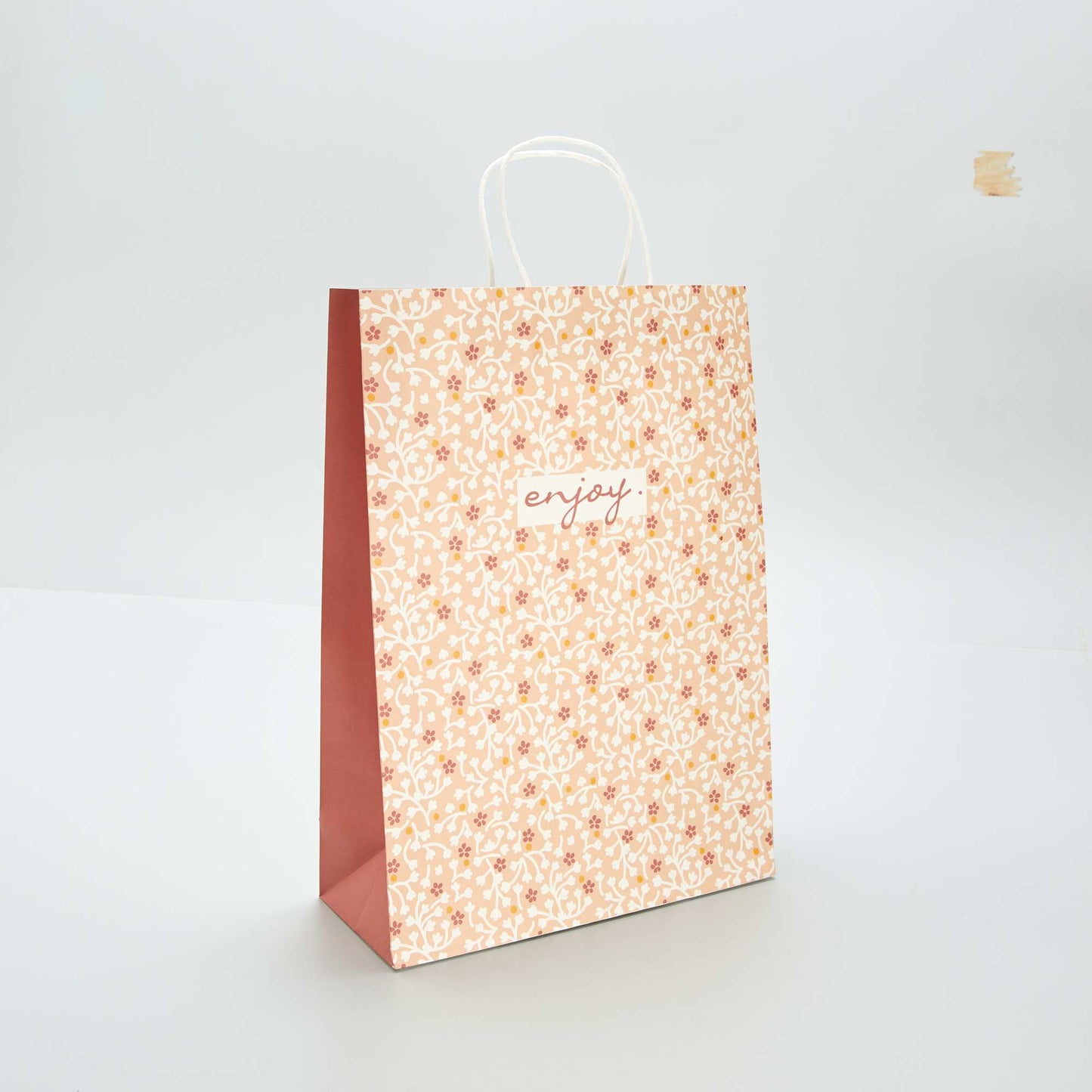 Grand sac cadeau imprimé Rouge