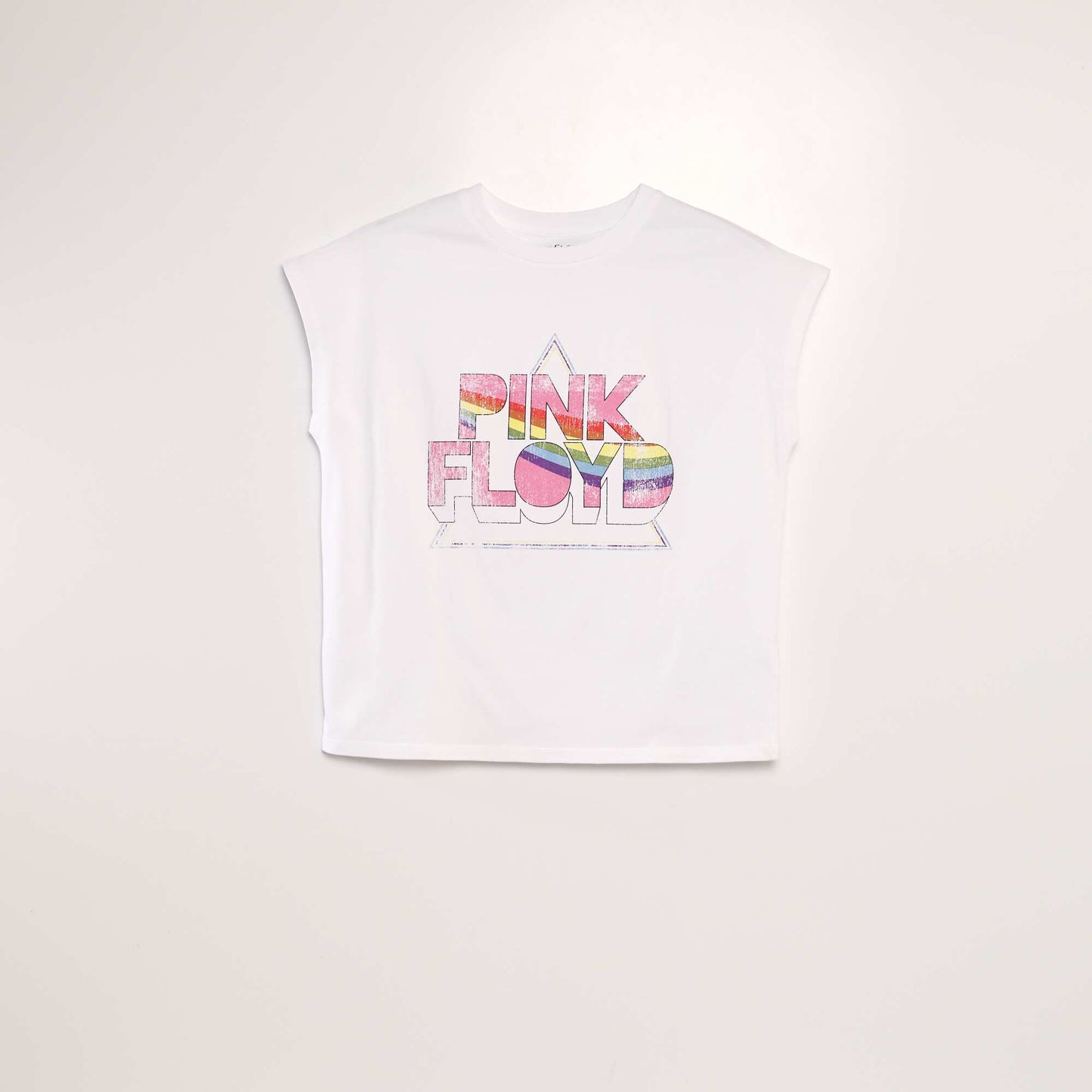 T-shirt oversize 'Pink Floyd' blanc