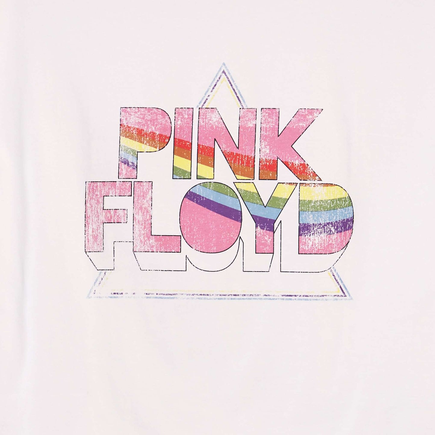 T-shirt oversize 'Pink Floyd' blanc