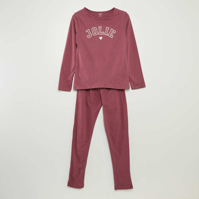 Ensemble pyjama t-shirt + pantalon - 2 pièces ROSE