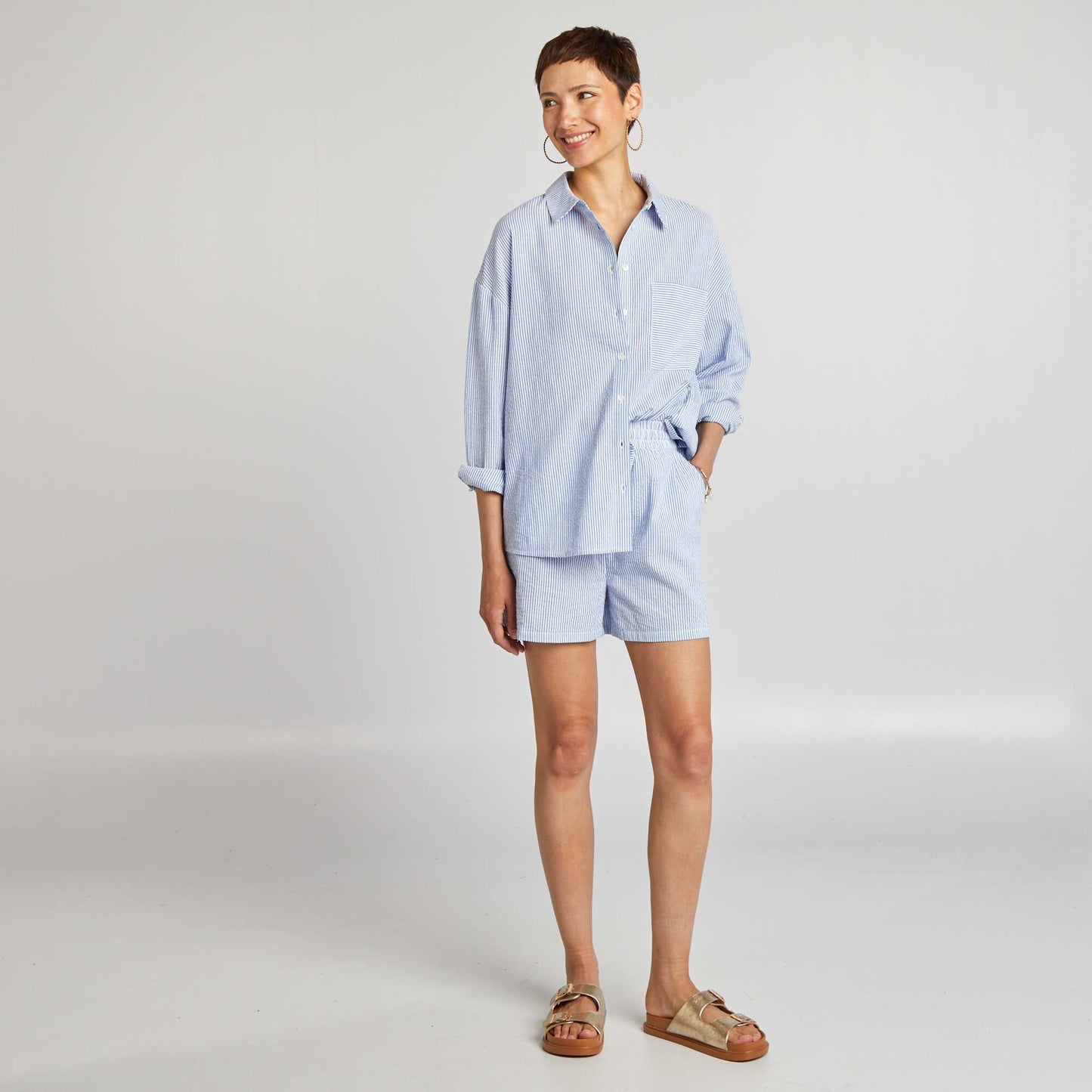 Débardeur côtelé avec col carré Jaune