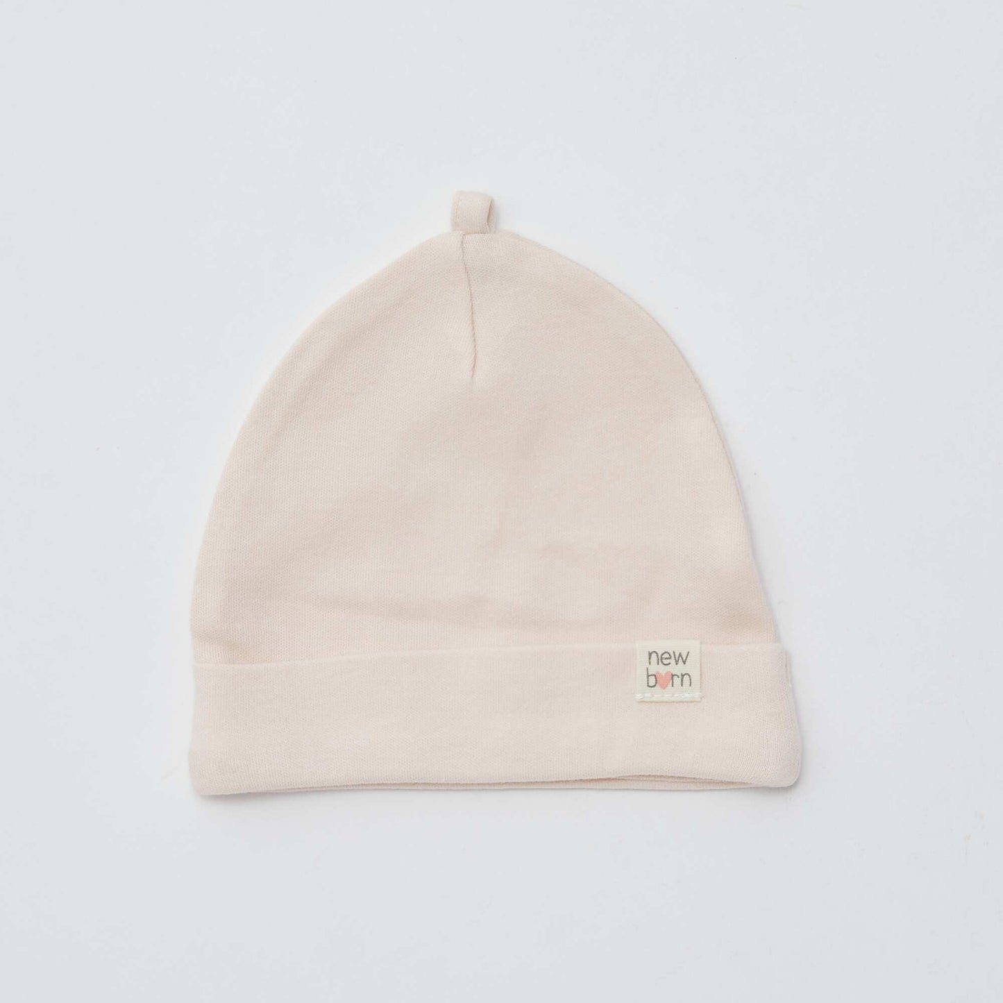 Lot de 2 bonnets nouveau-né BEIGE/ROSE