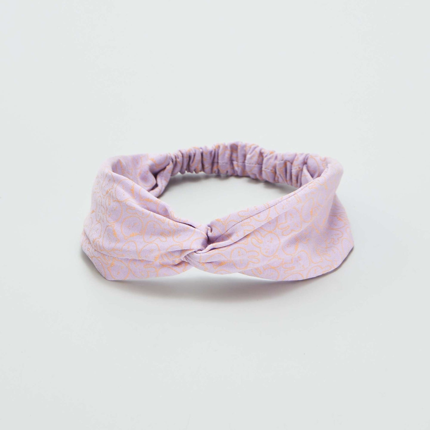 Bandeau torsadé imprimé Violet