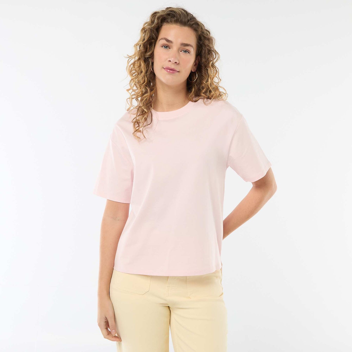 T-shirt oversize à col rond ROSE