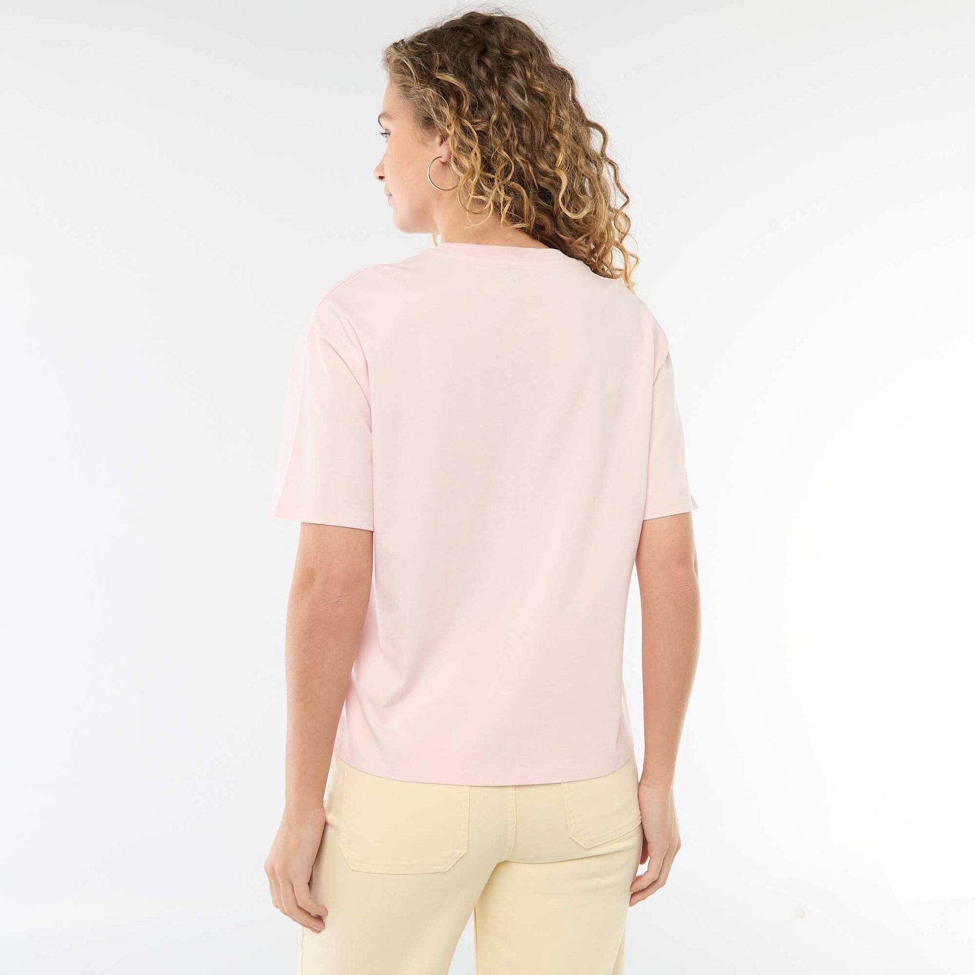 T-shirt oversize à col rond ROSE