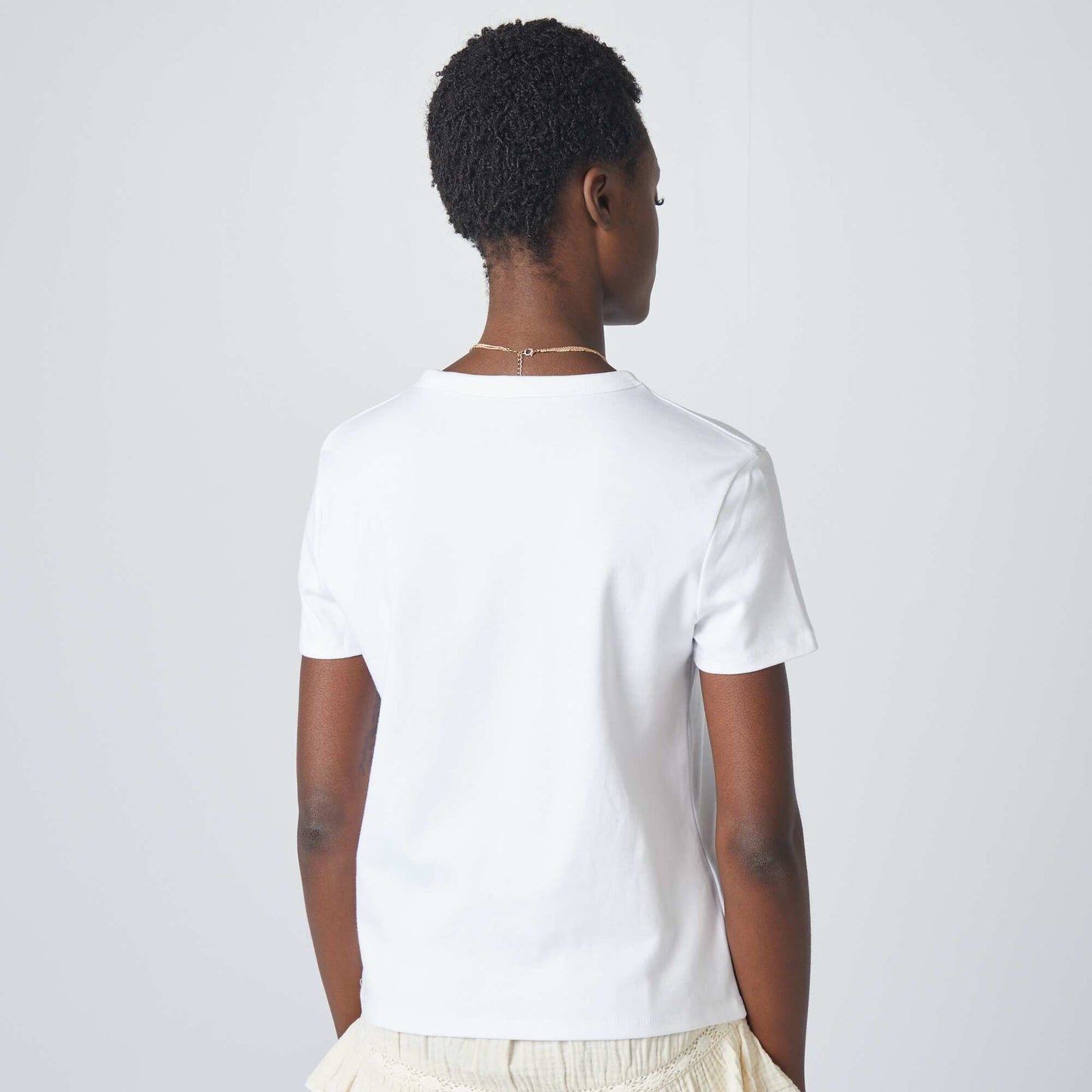 T-shirt en coton épais blanc