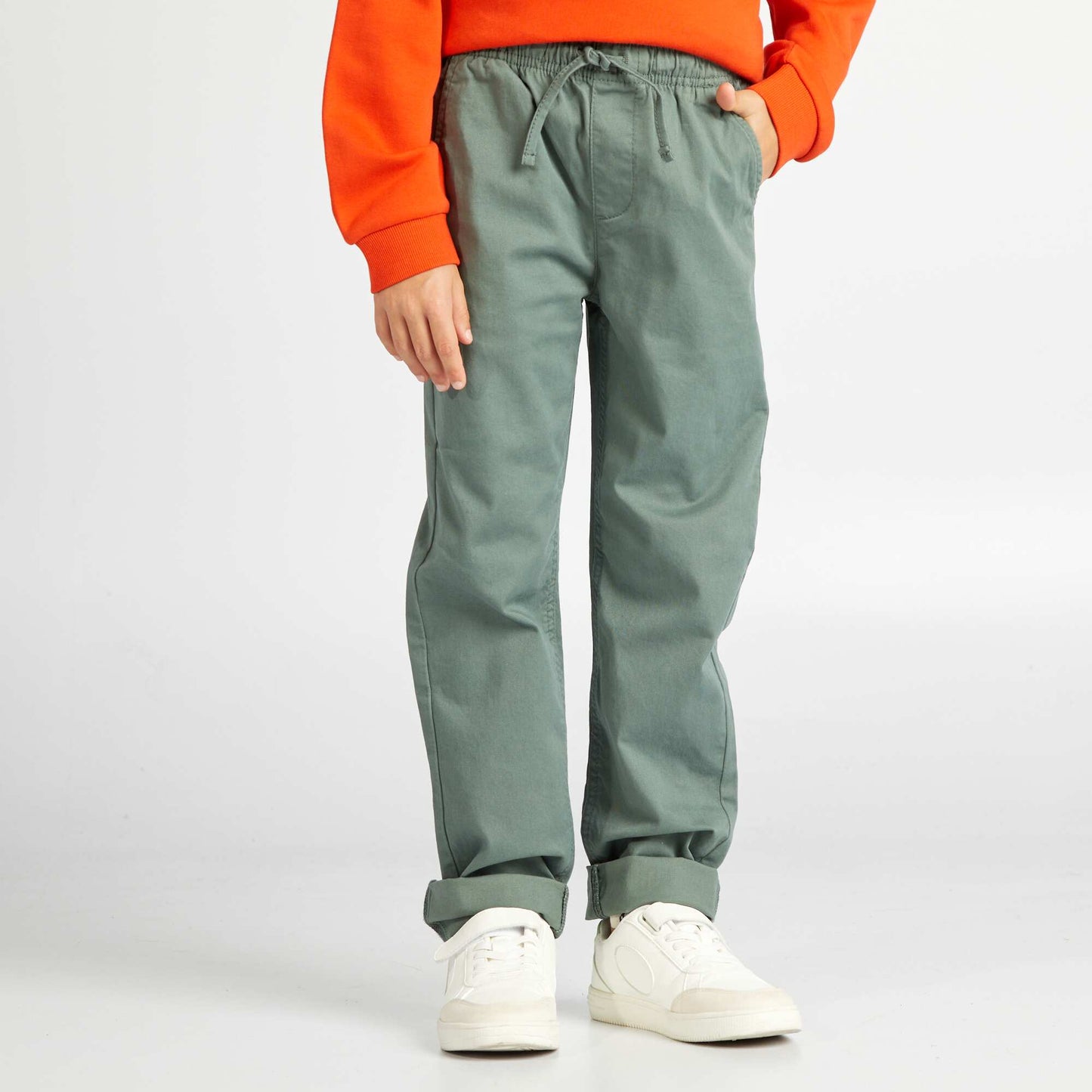 Pantalon esprit 'jogger' Vert