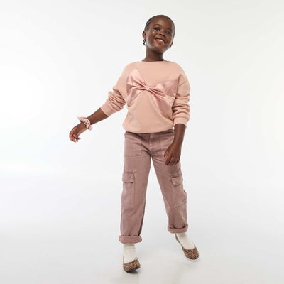 Pantalon denim multipoches MAUVE