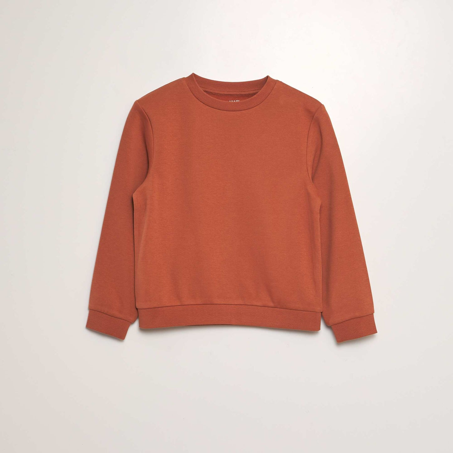 Sweat en molleton uni ORANGE