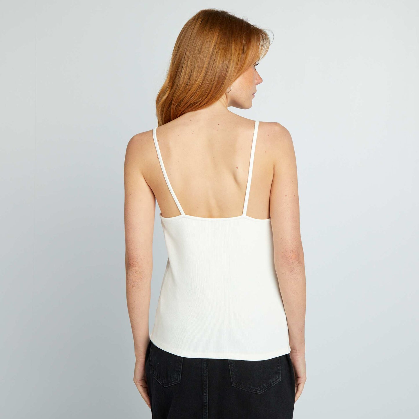 Débardeur à fines bretelles Blanc