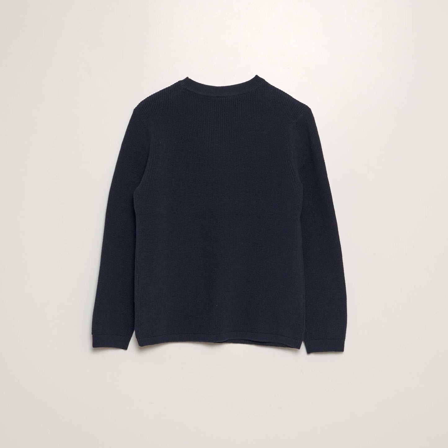 Pull en maille à col rond BLEU