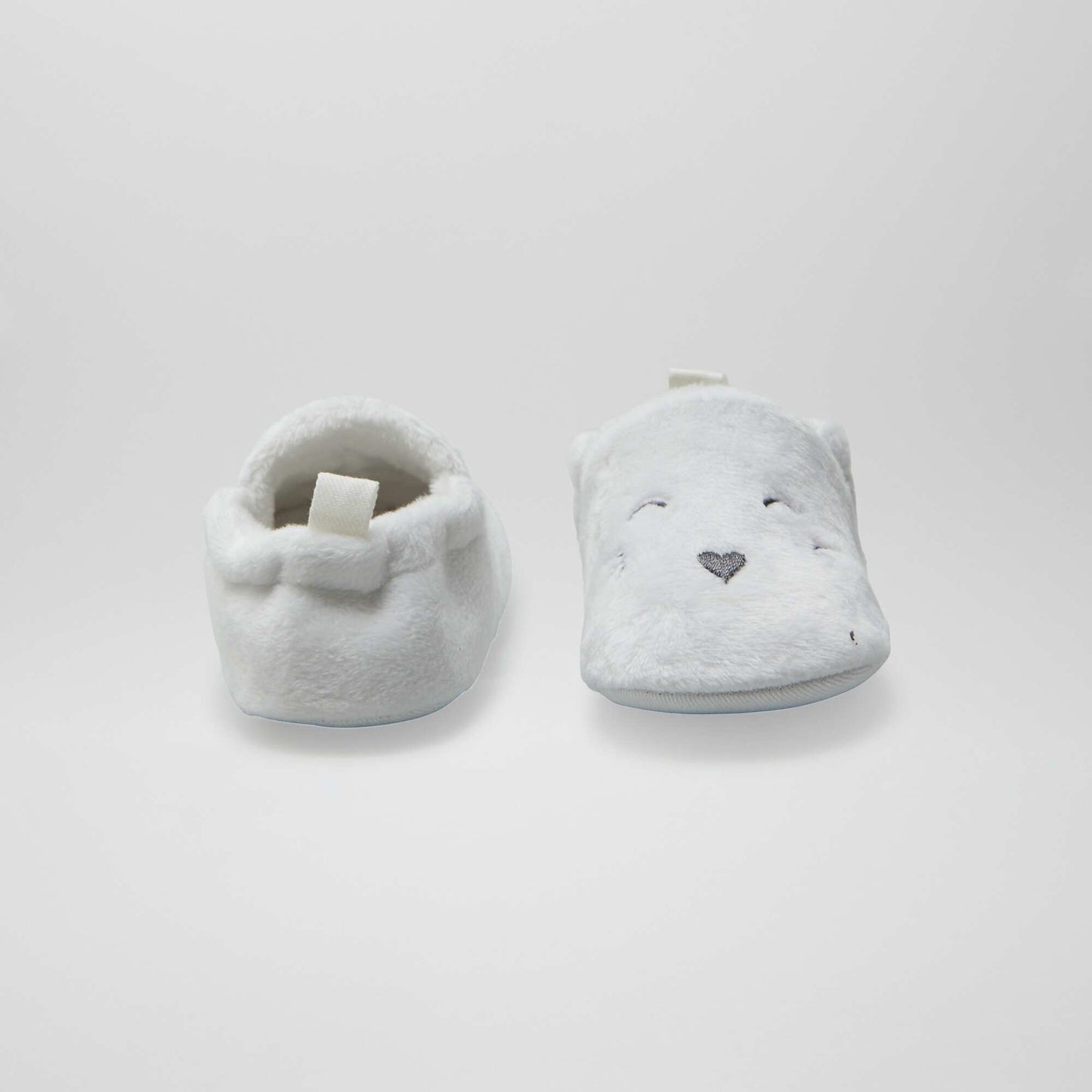 Chaussons en velours BLANC
