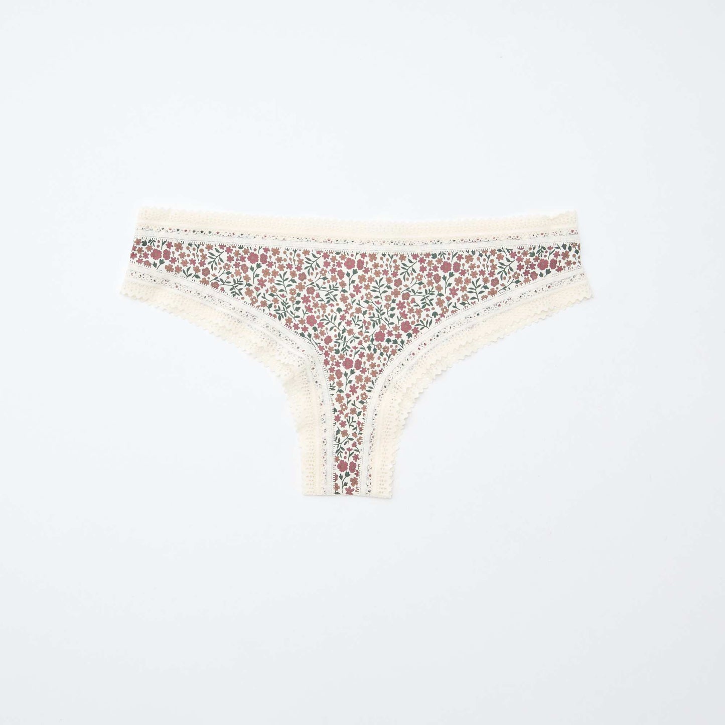Lot de 3 tangas en microfibre imprimé VERT/BLANC/ROSE