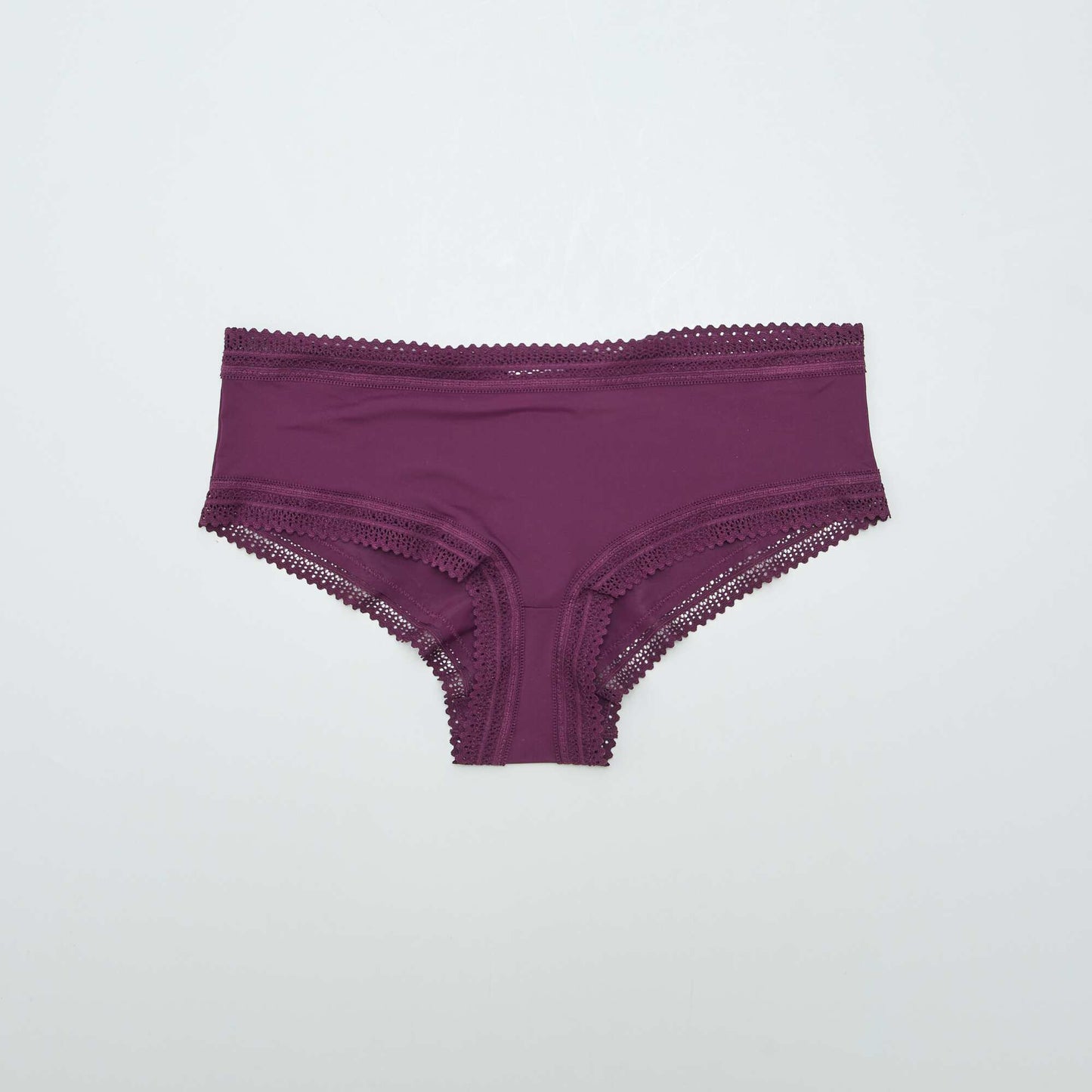 Lot de 3 shorties en microfibre imprimé Violet