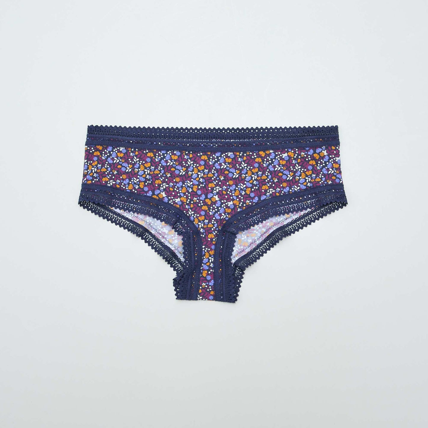 Lot de 3 shorties en microfibre imprimé Violet