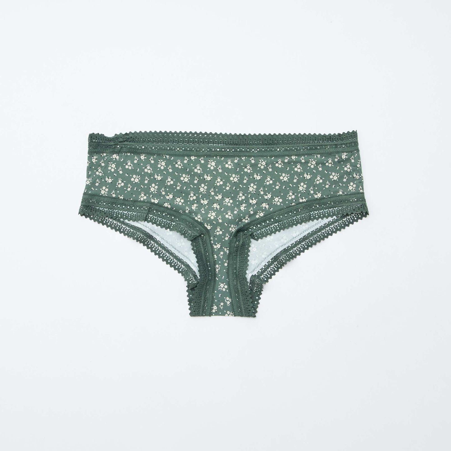 Lot de 3 shortys en microfibre imprimé VERT/BLANC/ROSE