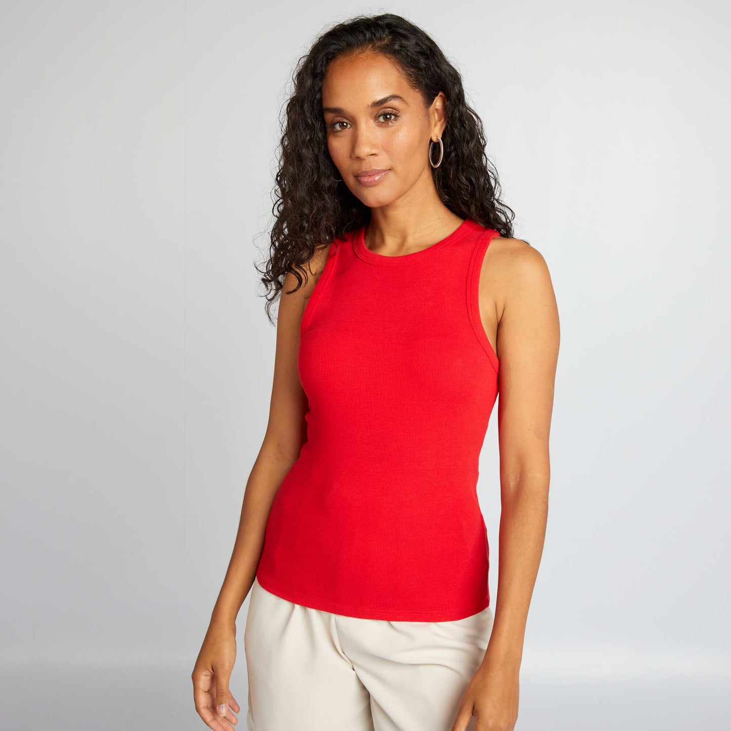 Débardeur à emmanchures américaines Rouge