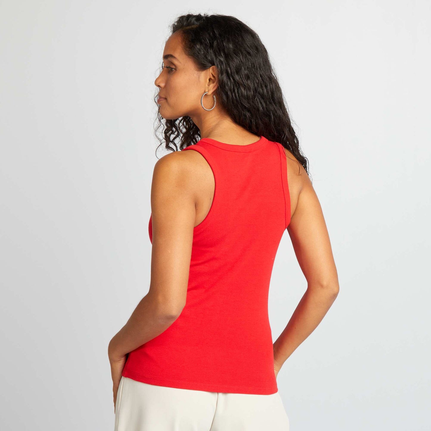 Débardeur à emmanchures américaines Rouge