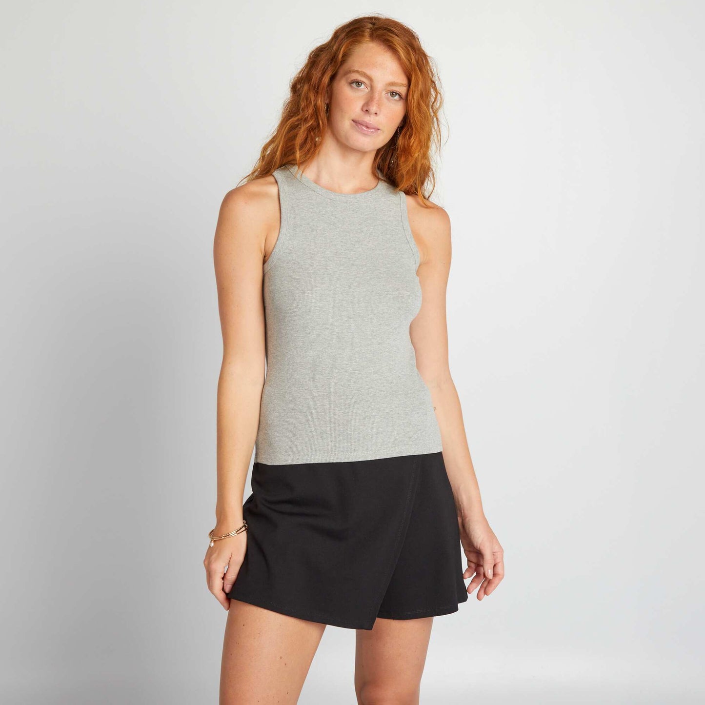 Débardeur à emmanchures américaines Gris