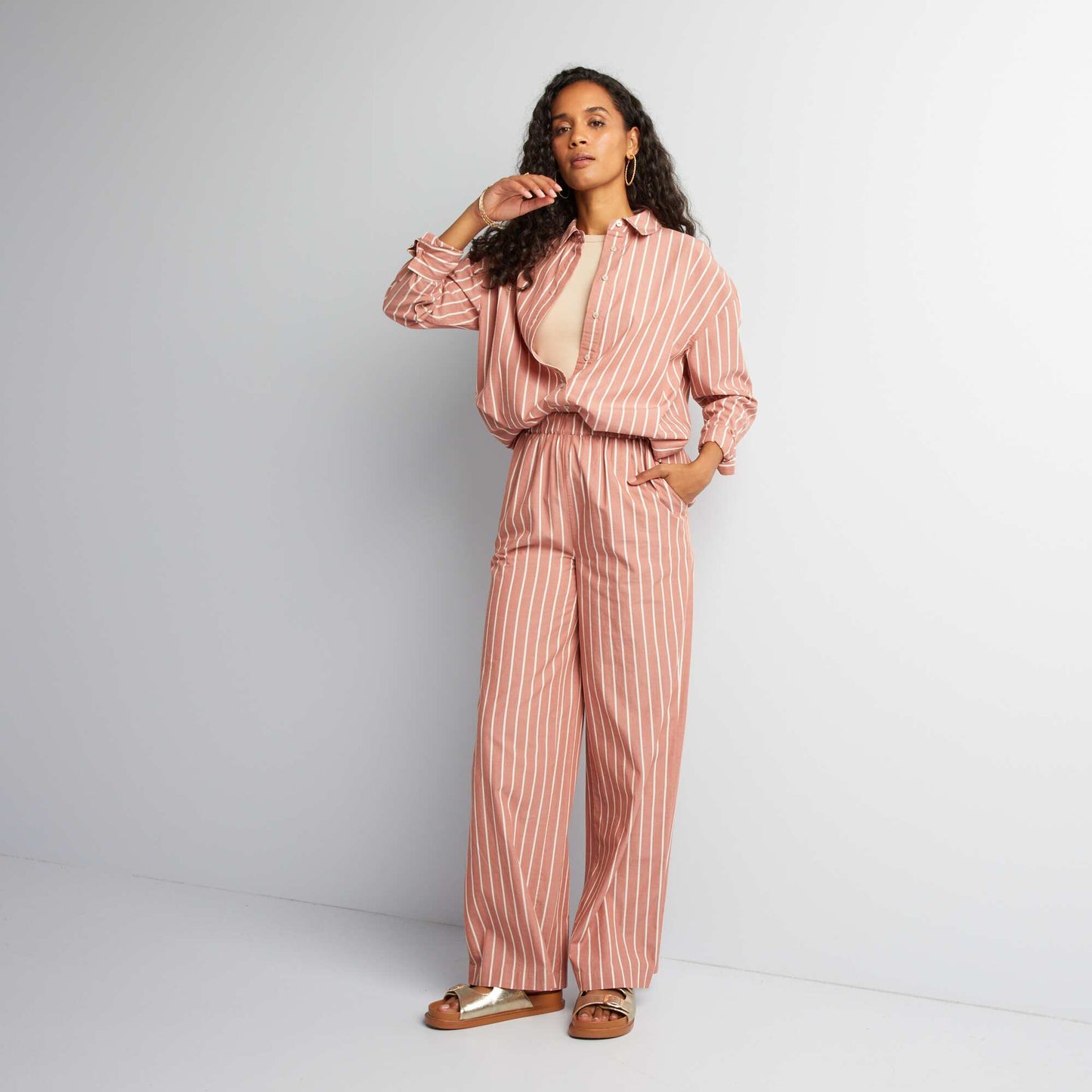 Débardeur à emmanchures américaines Beige