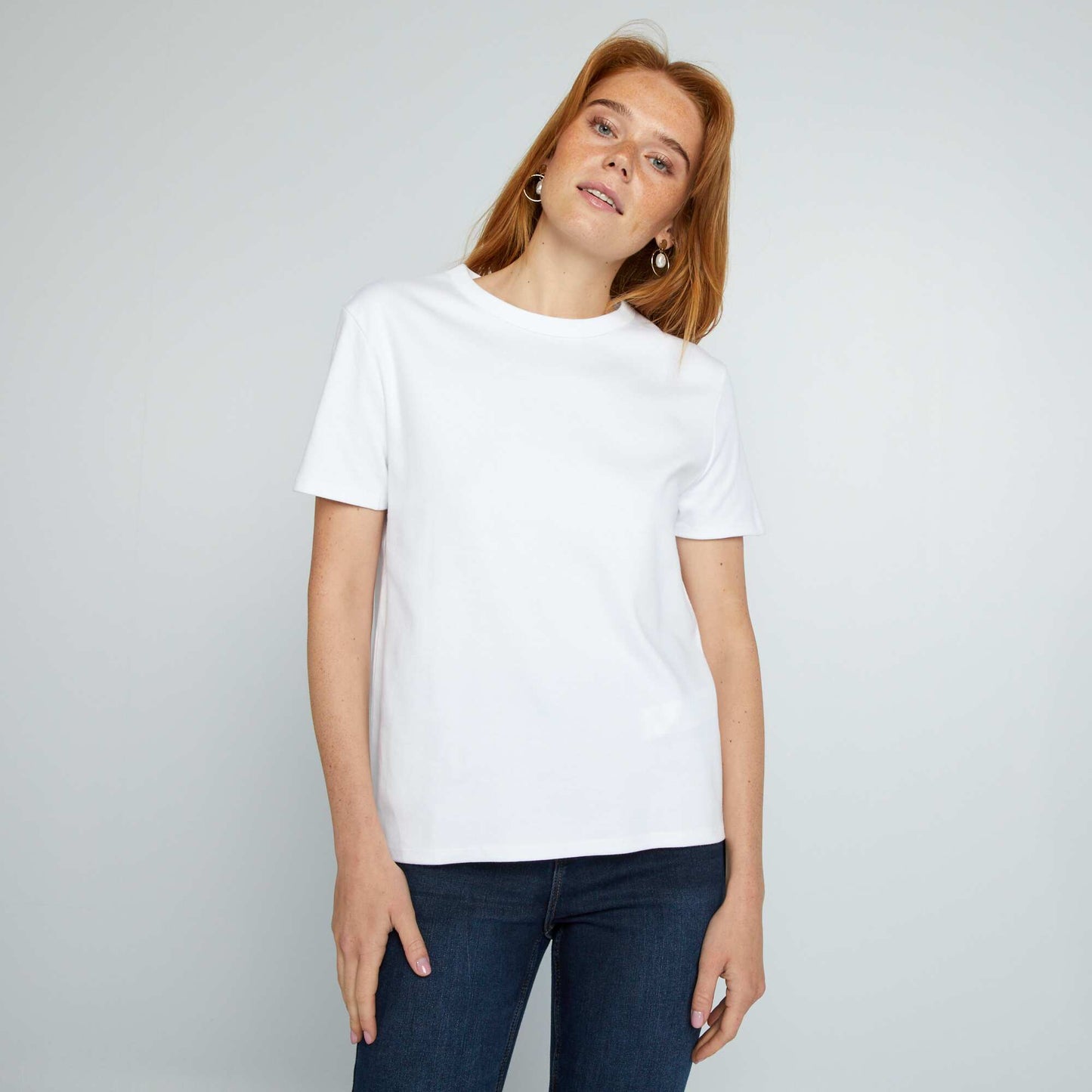 T-shirt uni blanc