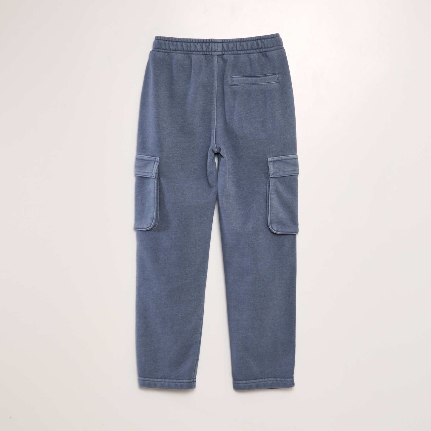Pantalon droit avec poches à rabat Bleu