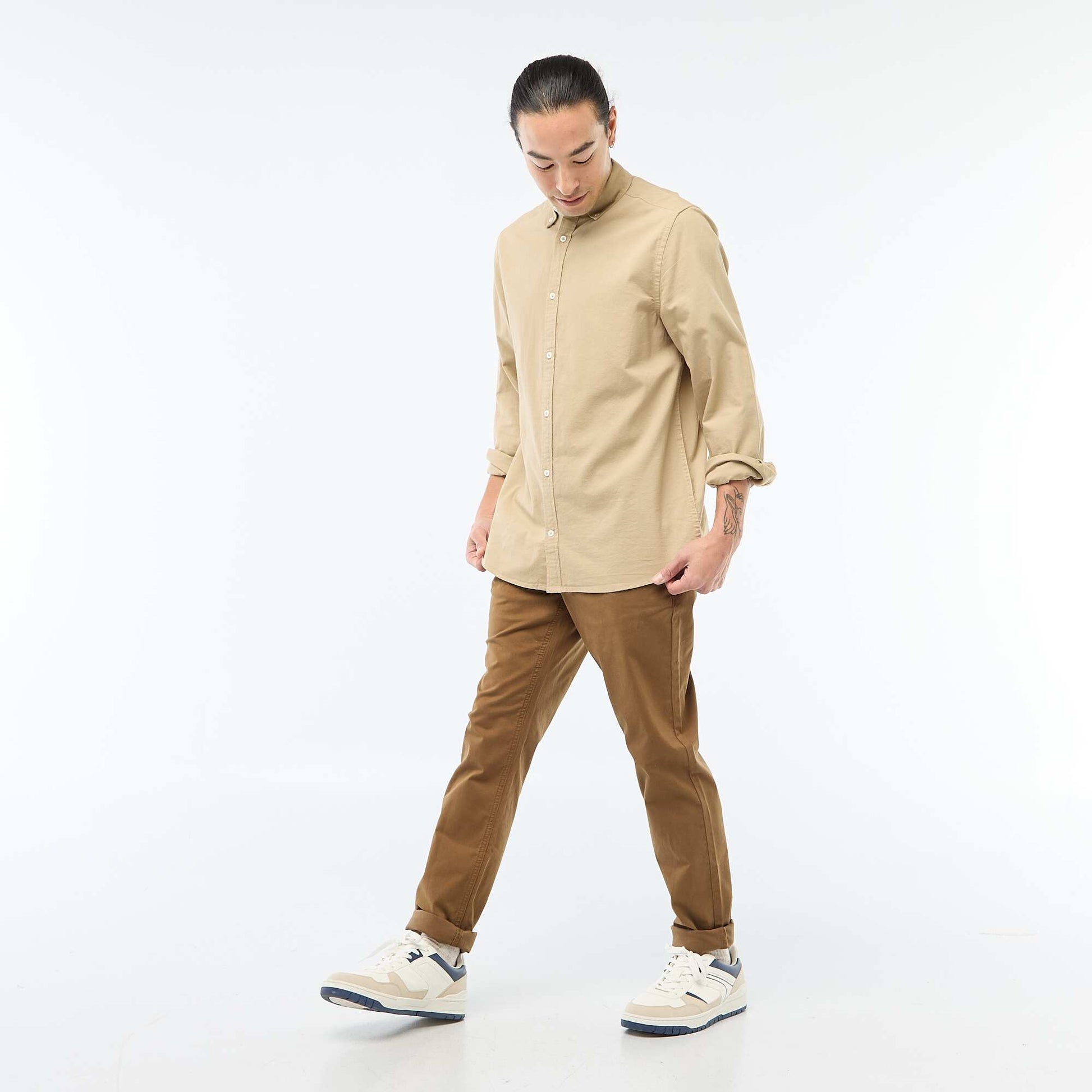 Chemise oxford regular fit BEIGE