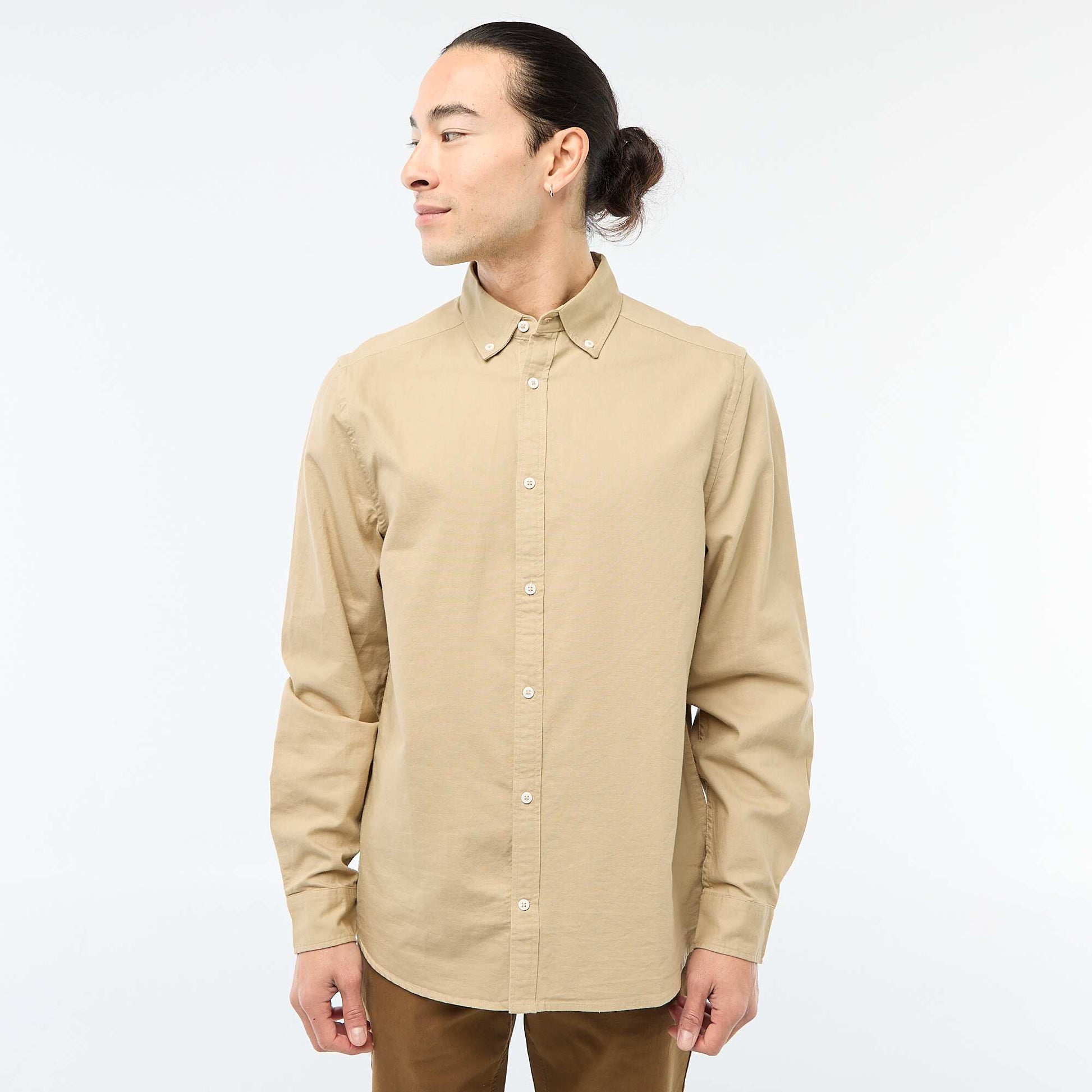 Chemise oxford regular fit BEIGE