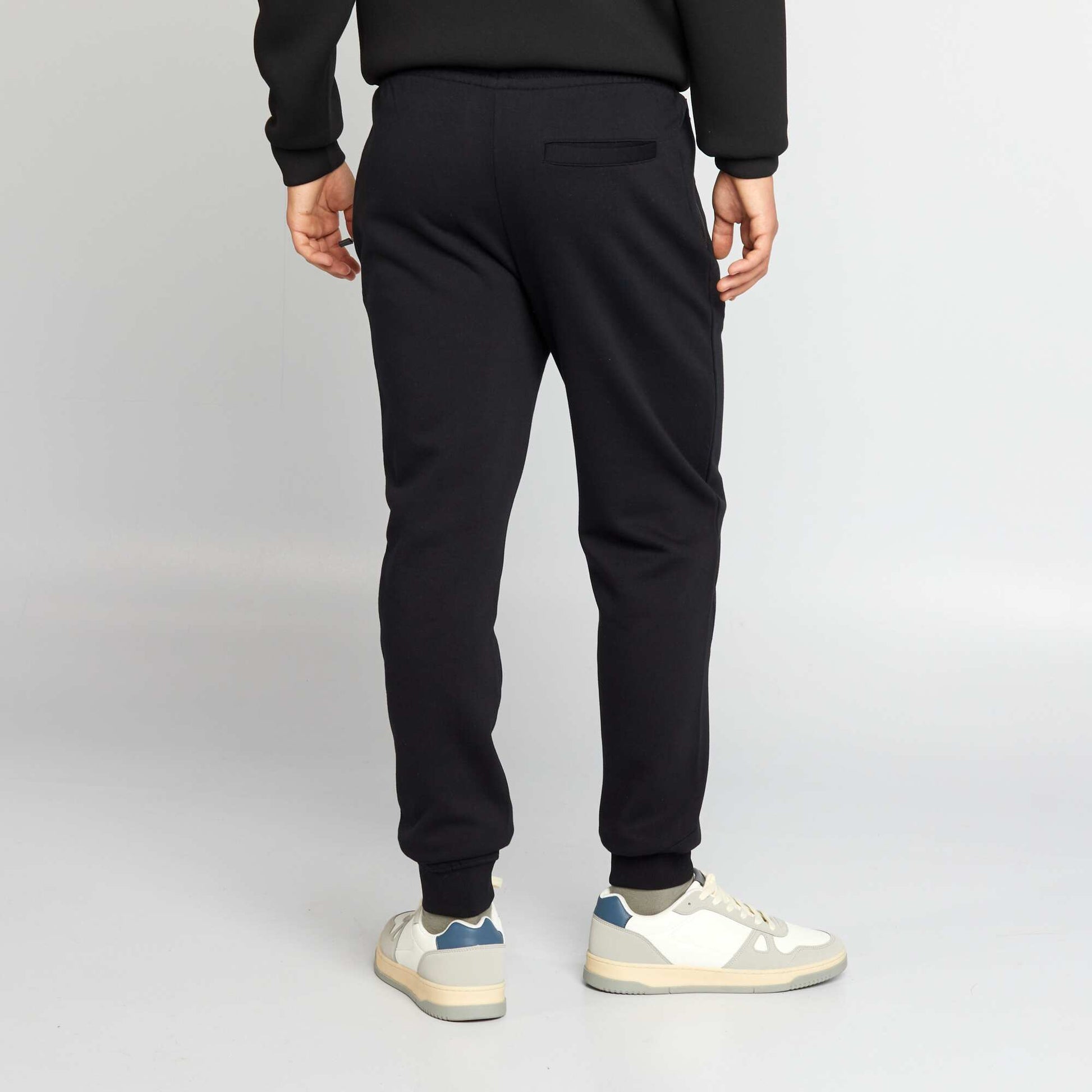 Jogging en molleton NOIR