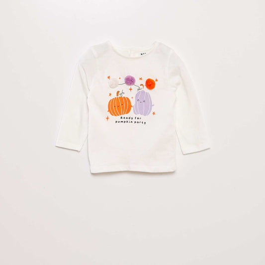 Tee-shirt imprimé - Halloween Blanc