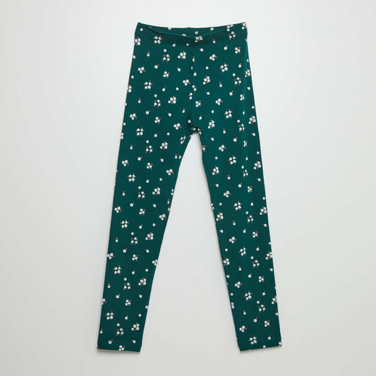 Legging long imprimé Vert