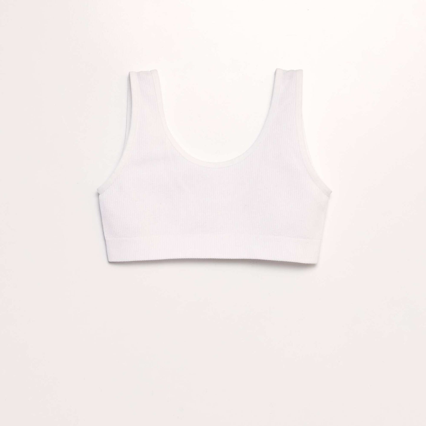 Lot de 2 brassières en maille côtelée NOIR/BLANC