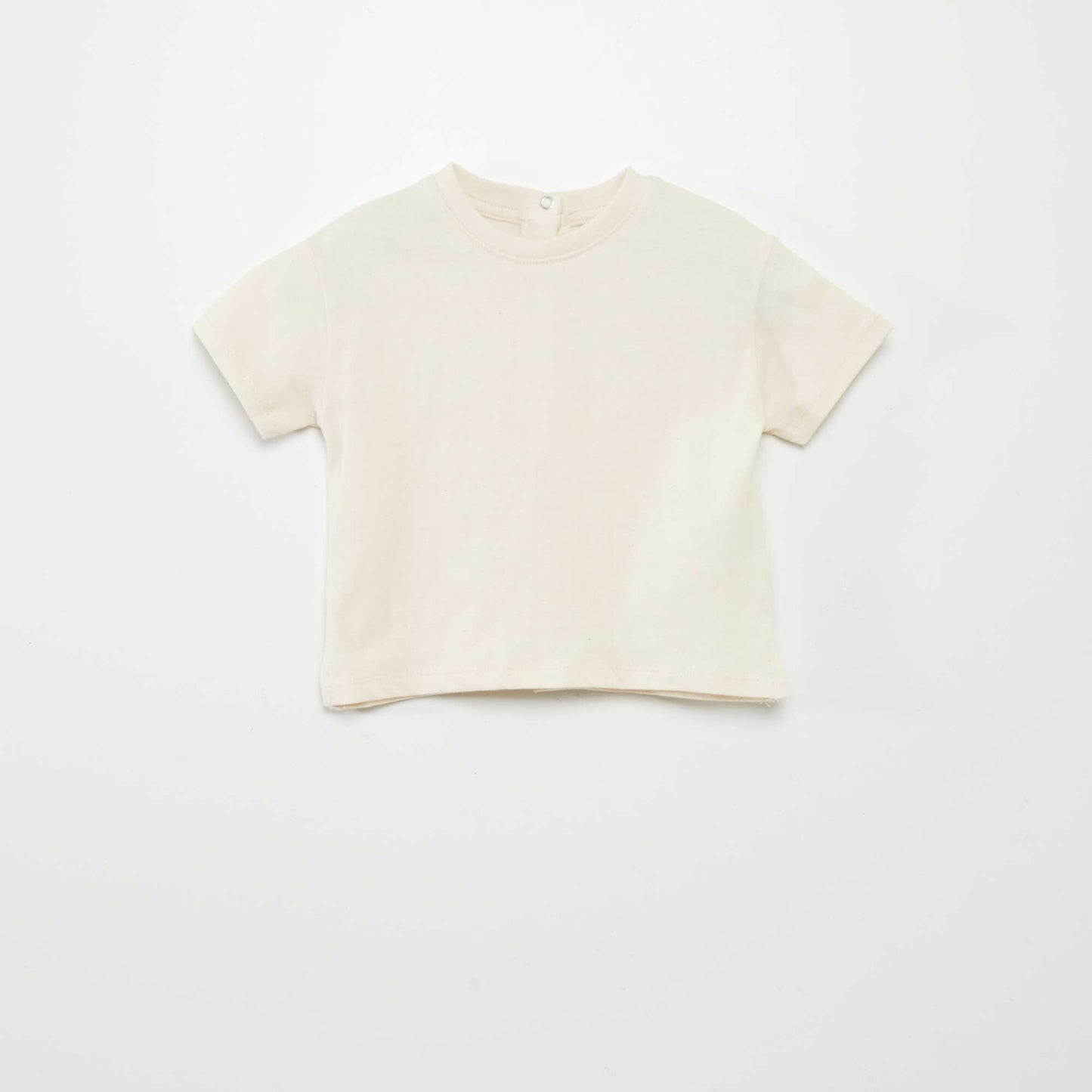 T-shirt  uni en maille jersey BLANC