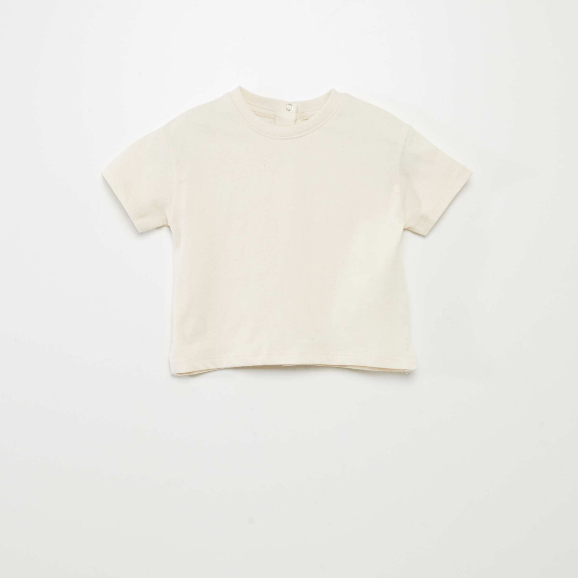T-shirt  uni en maille jersey BLANC