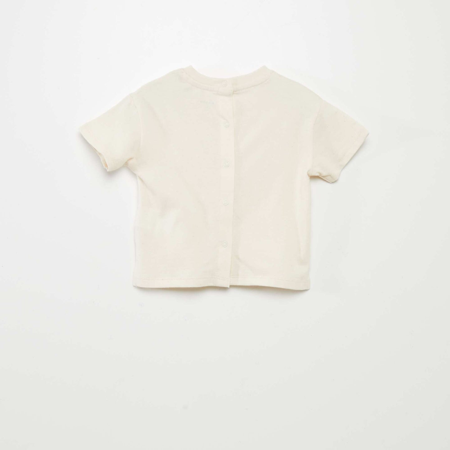 T-shirt  uni en maille jersey BLANC