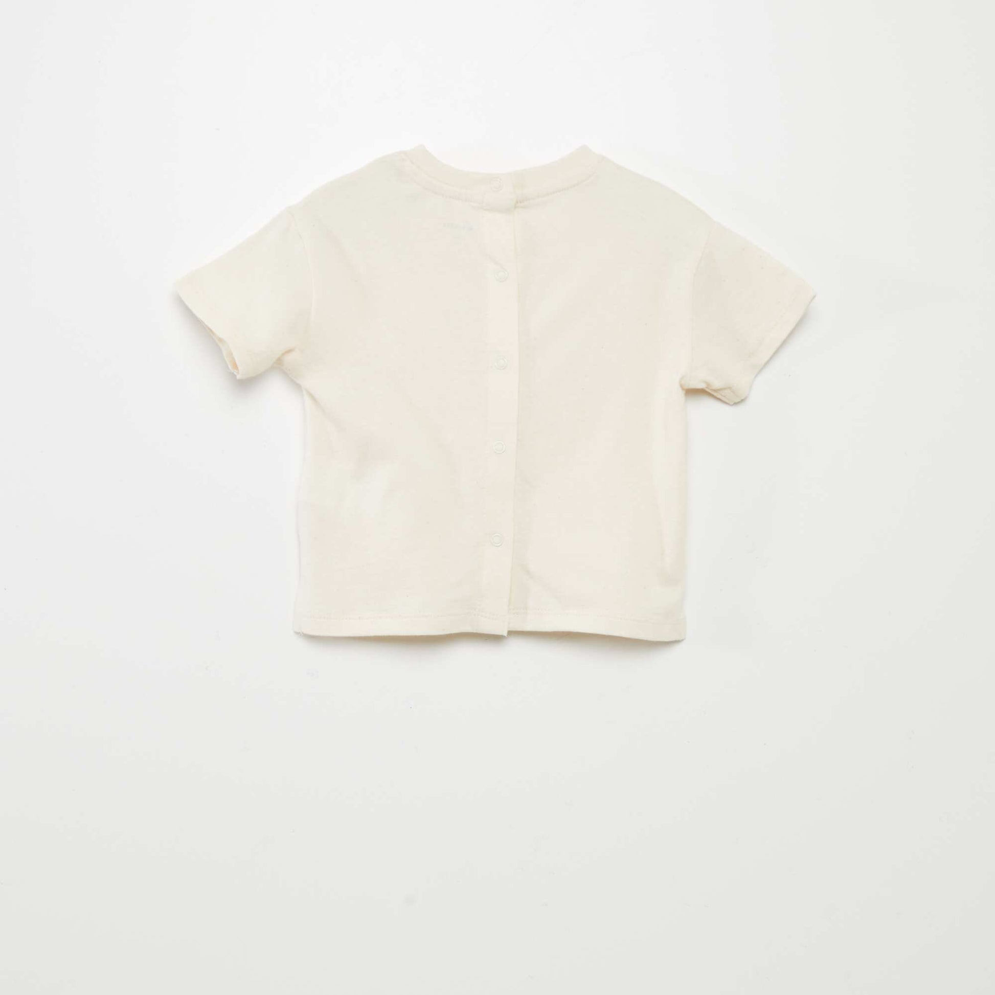 T-shirt  uni en maille jersey BLANC