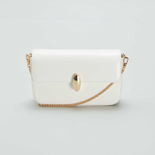 Sac à main en simili BLANC