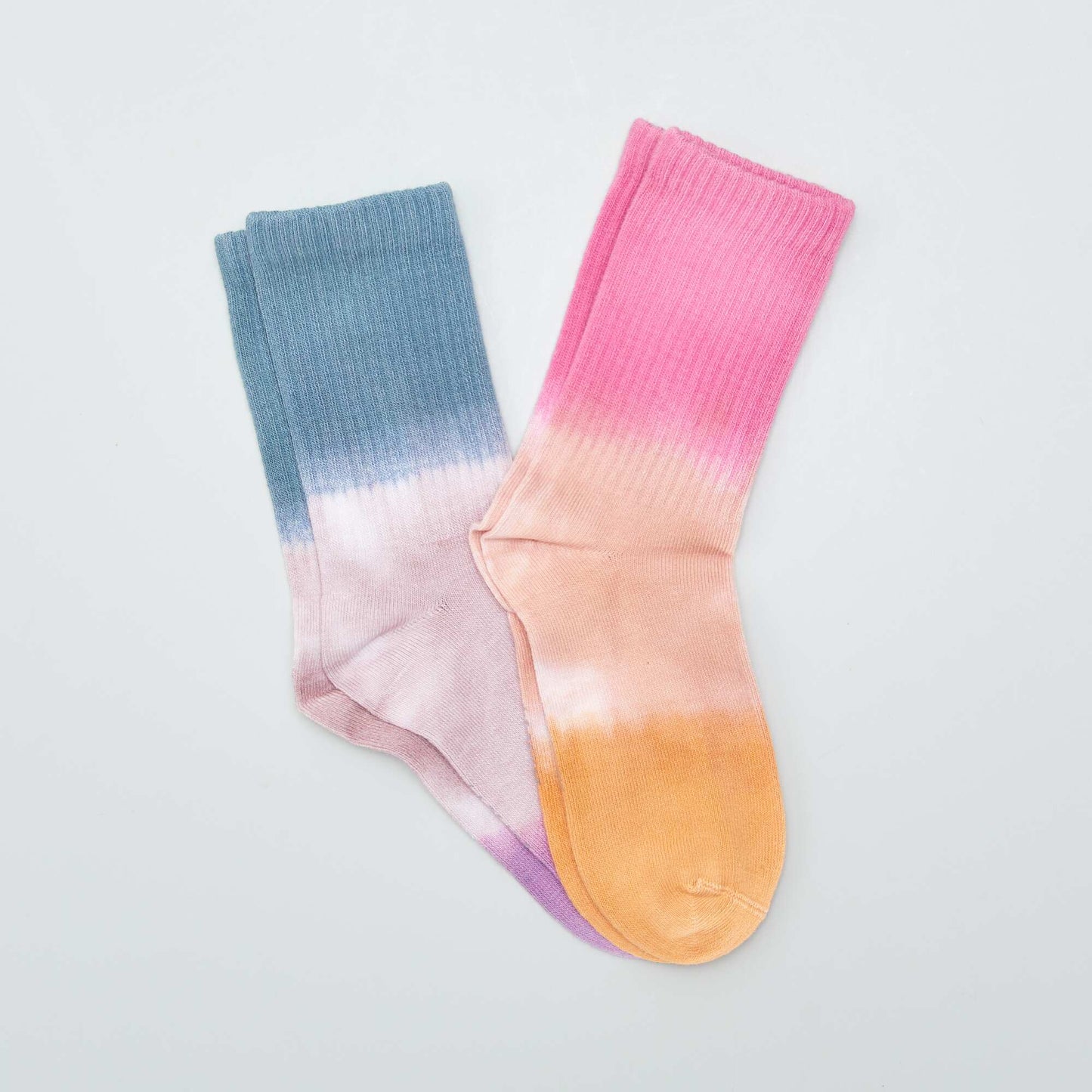 Lot de 2 paires de chaussettes Tie dye Violet