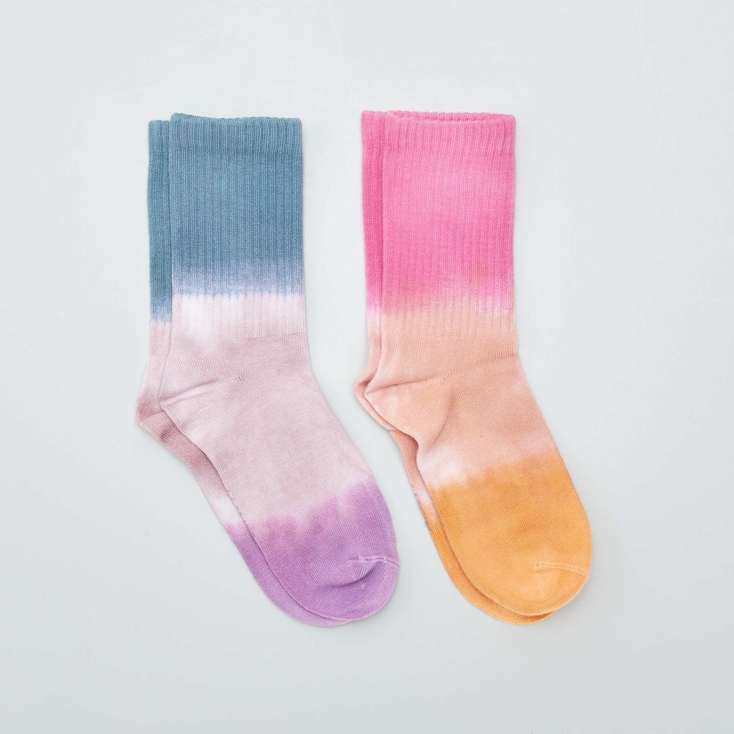 Lot de 2 paires de chaussettes Tie dye Violet