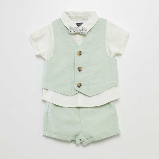Ensemble de costume - 4 pièces BLANC/VERT