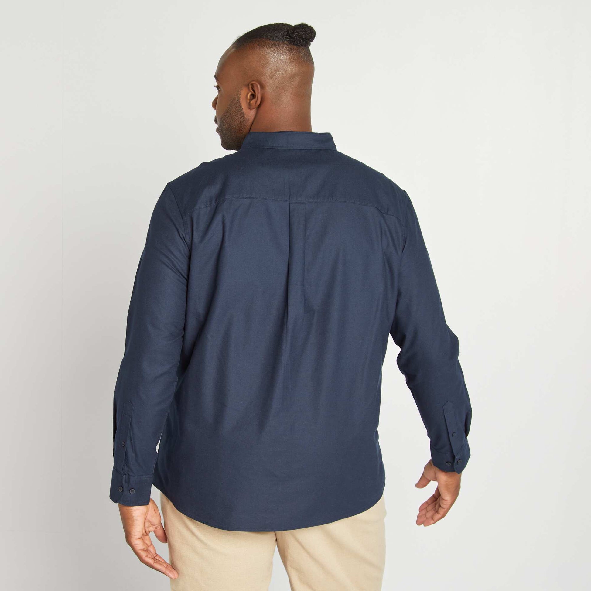 Chemise en coton oxford MARINE