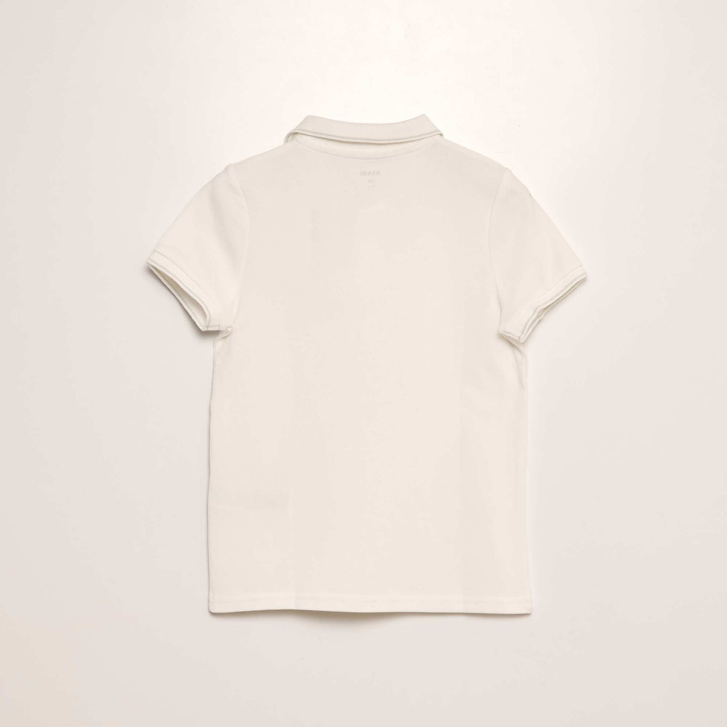 Polo en coton piqué BLANC